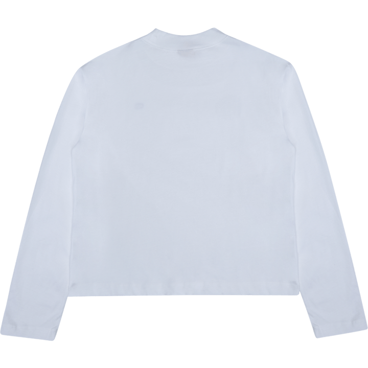 Maglietta girocollo a maniche lunghe Wht
