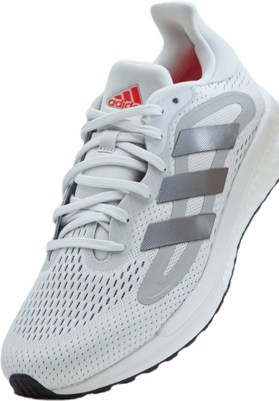 SolarGlide 4 Shoes Crystal White / Halo Silver / Solar Red