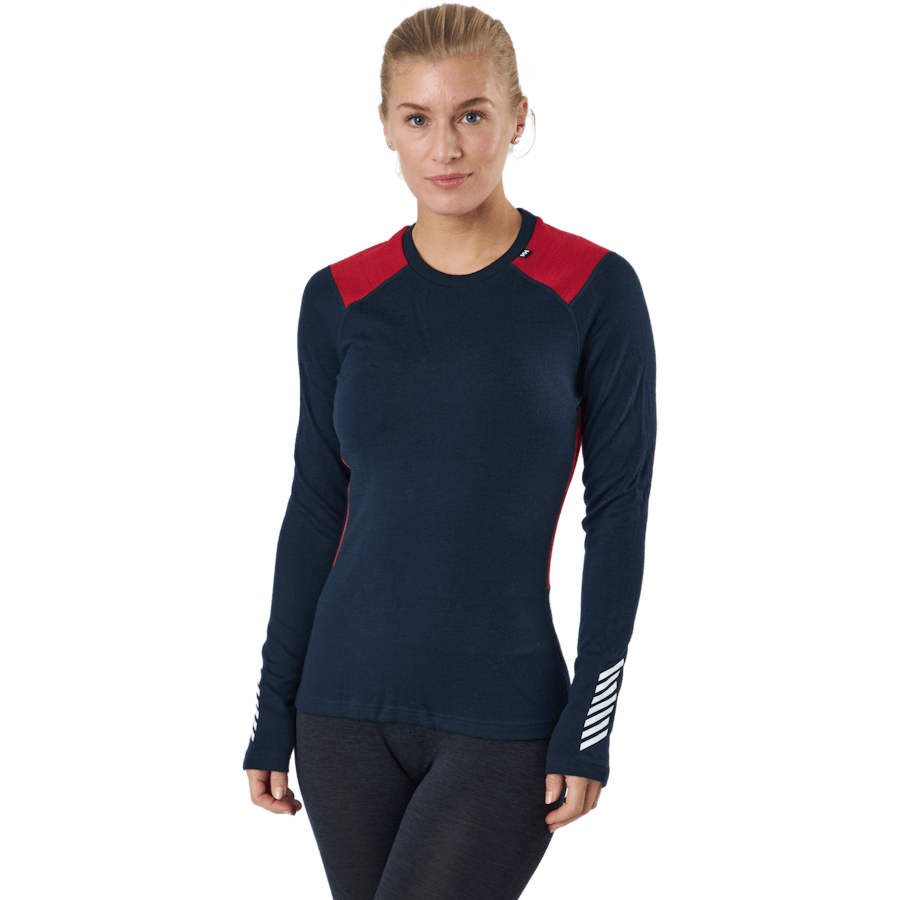 W Lifa Merino Midweight Crew 598 Navy