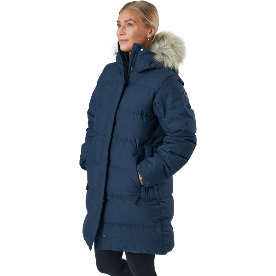 W Blossom Puffy Parka Navy