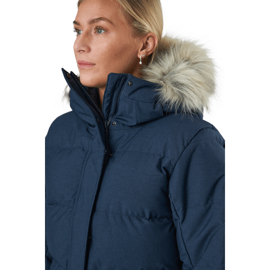 W Blossom Puffy Parka Navy