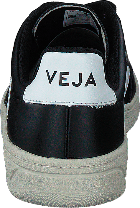 V-12 Leather Black_white Black White