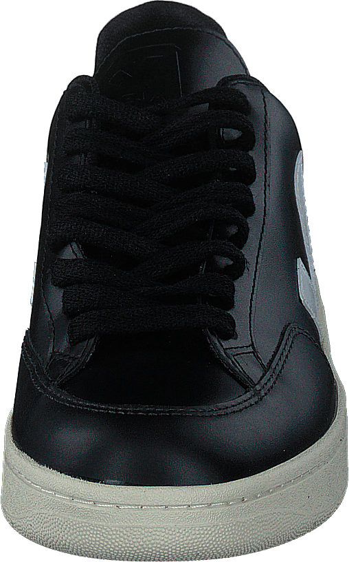 V-12 Leather Black_white Black White