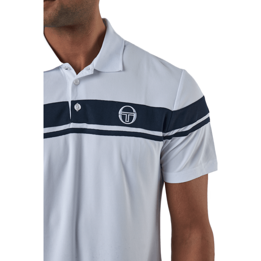 Young Line Pro Polo White/navy