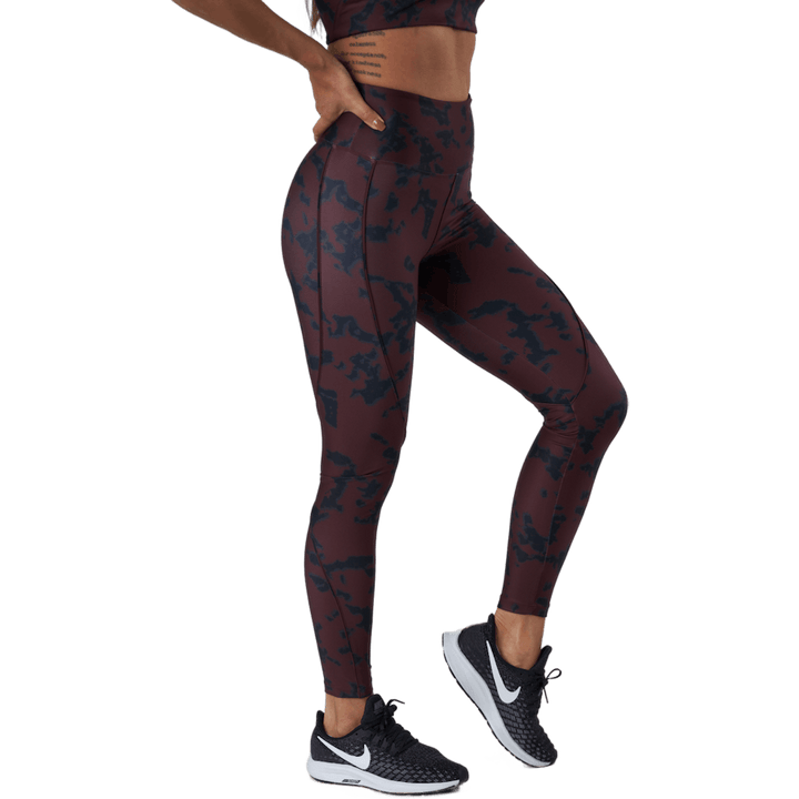 Printed Piping Tights Black Miniature Myth