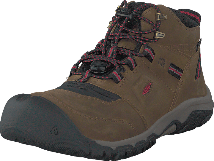 Ke Ridge Flex Mid Wp Bison-red Carpet