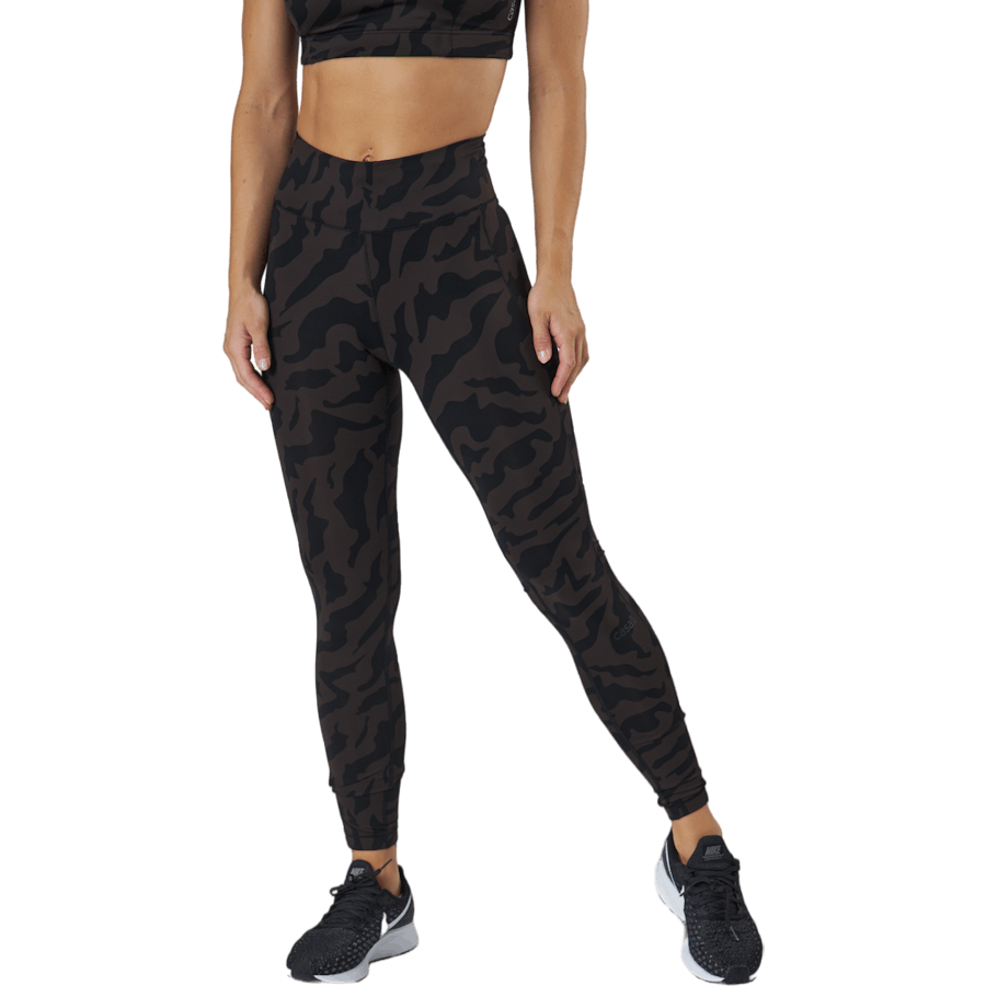 Iconic Printed 7/8 Tights Escape Licorice