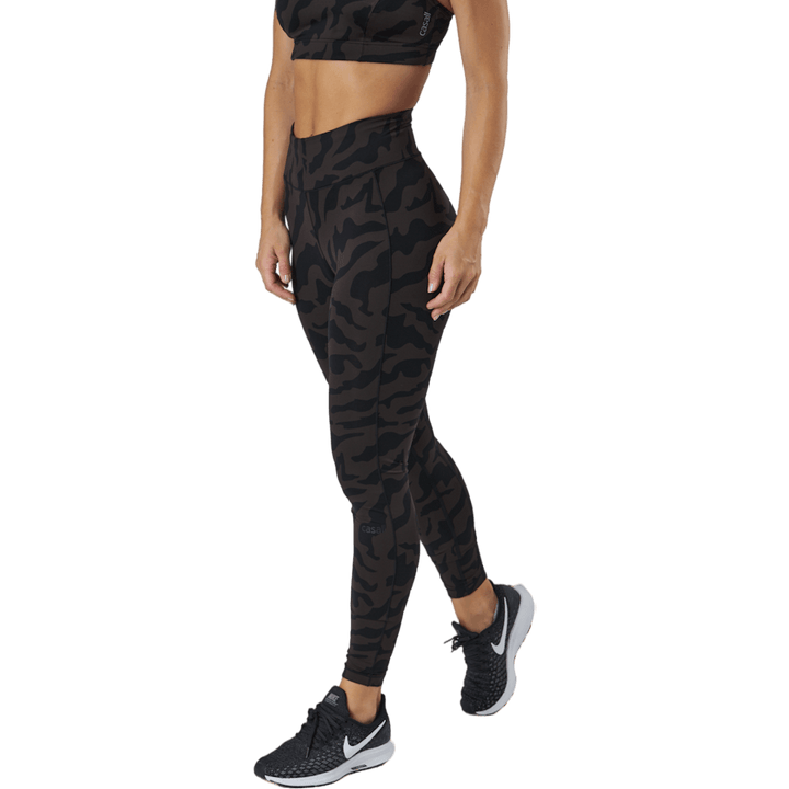 Iconic Printed 7/8 Tights Escape Licorice