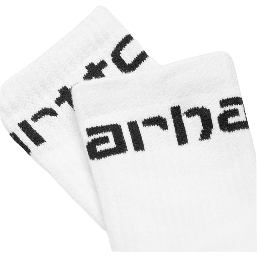 Calze Carhartt 80/17/3 % Cotto Bianco / Nero