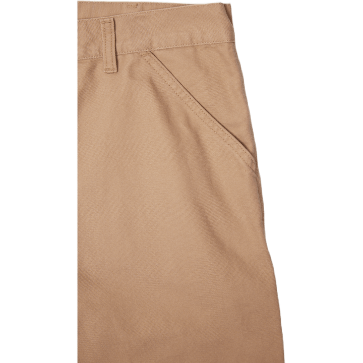 Single Knee Pant Organic Cotto Dusty H Brown