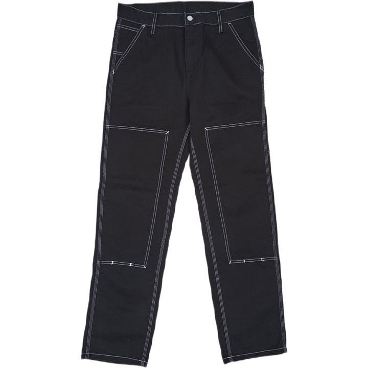 Double Front Pant Cotton Altad Black