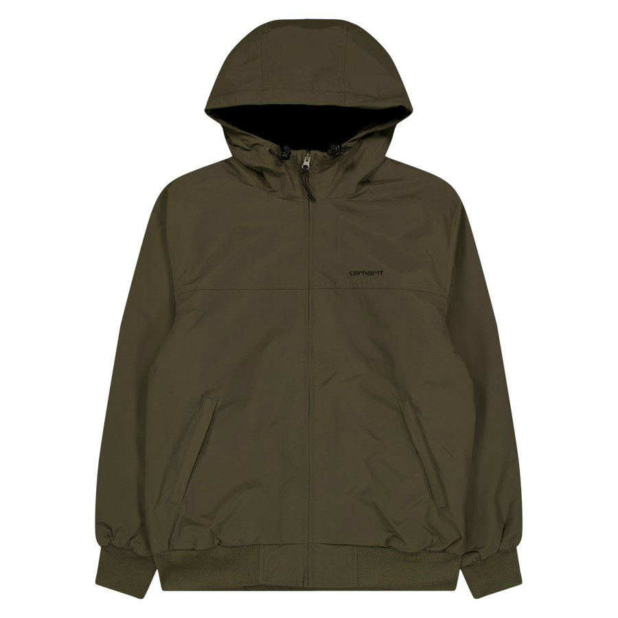 Hooded Sail Jacket 100% Nylon  Cypress / Black