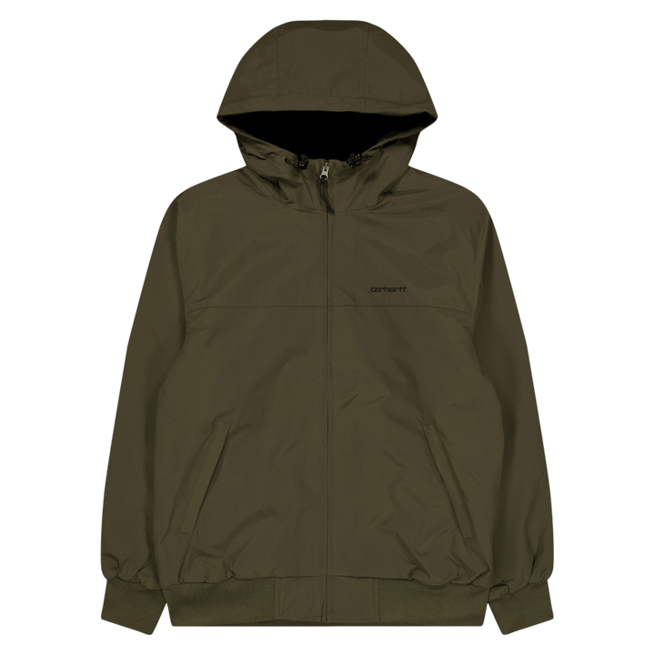 Hooded Sail Jacket 100% Nylon  Cypress / Black