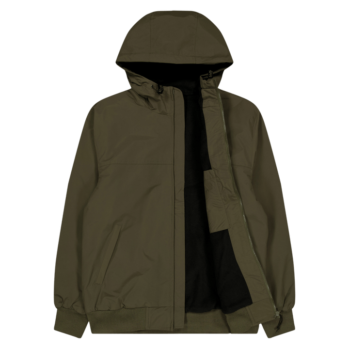 Hooded Sail Jacket 100% Nylon  Cypress / Black