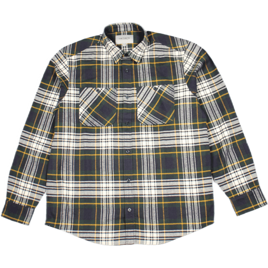 L/s Dunbar Shirt 100% Cotton H Dunbar Check, Grove