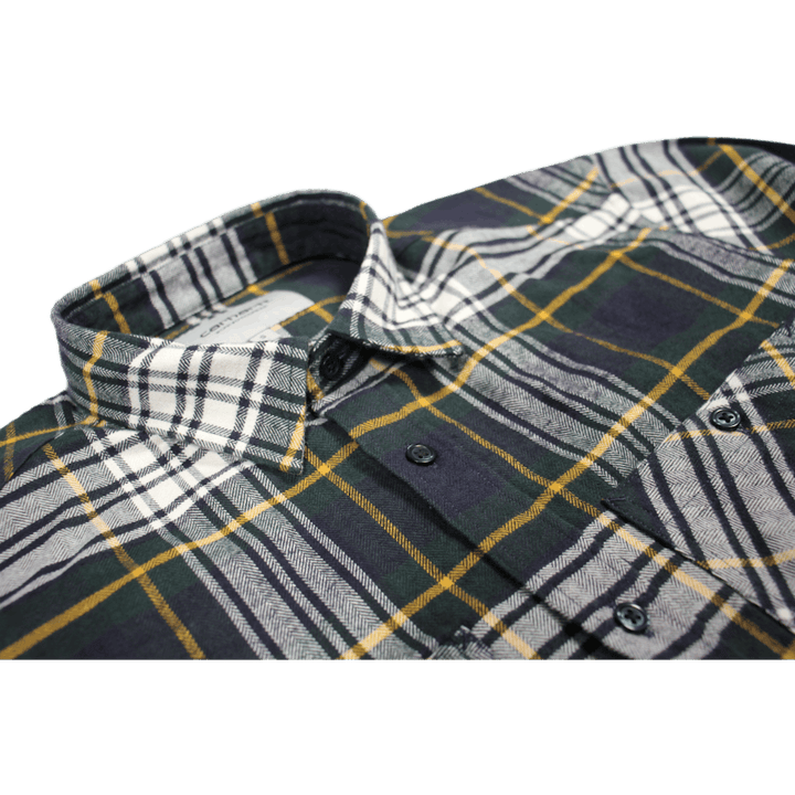 L/s Dunbar Shirt 100% Cotton H Dunbar Check, Grove