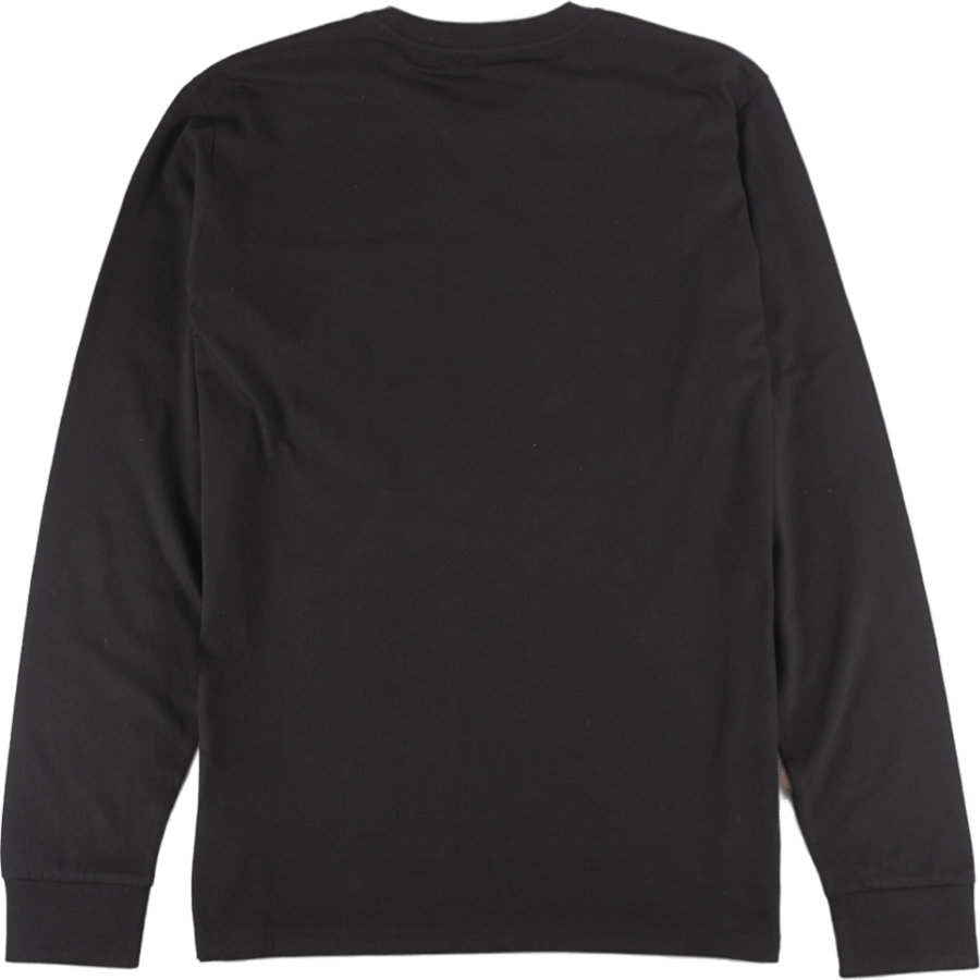 L/s Pocket T-shirt Cotton Sing Black