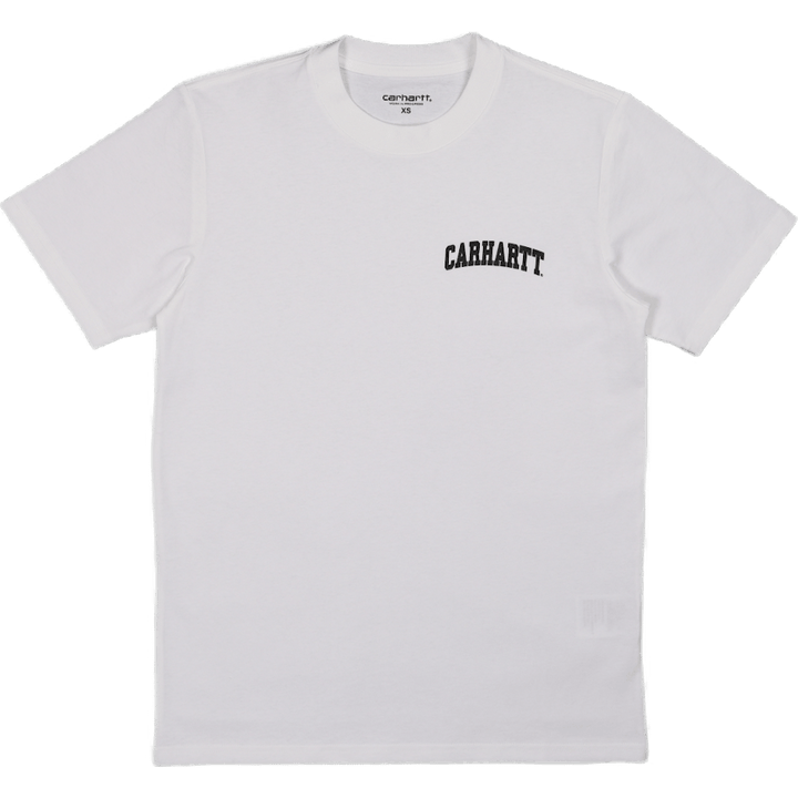 S/s University Script T-shirt  White / Black