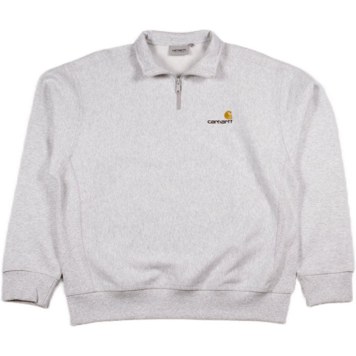 Half Zip American Script Sweat Ash Heather
