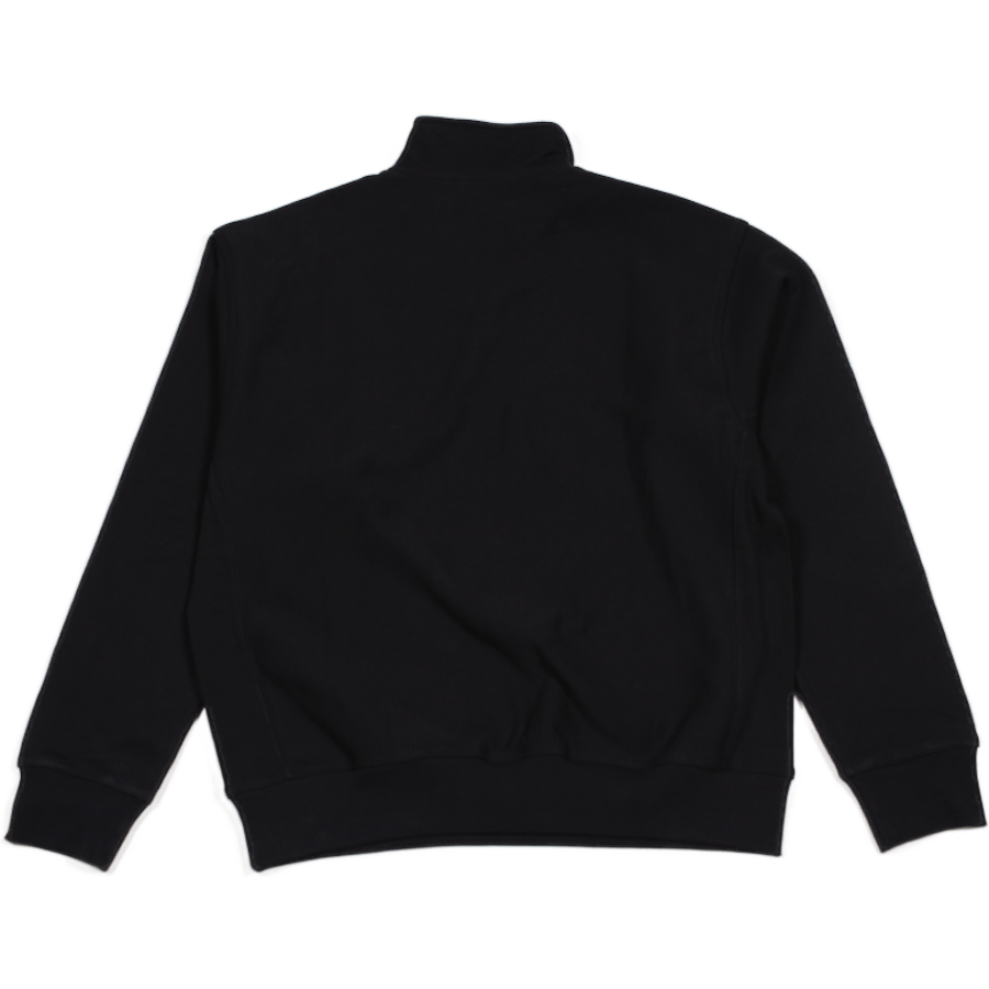 Half Zip American Script Sweat Black