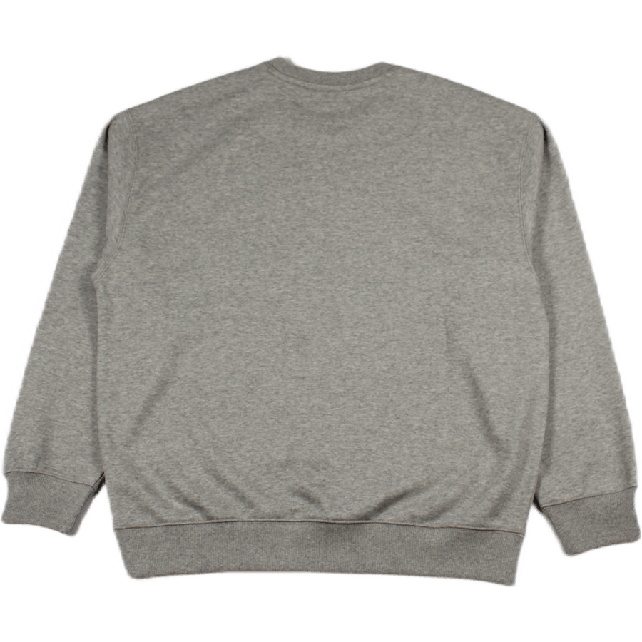 W' Script Embroidery Sweat 57/ Grey Heather / White