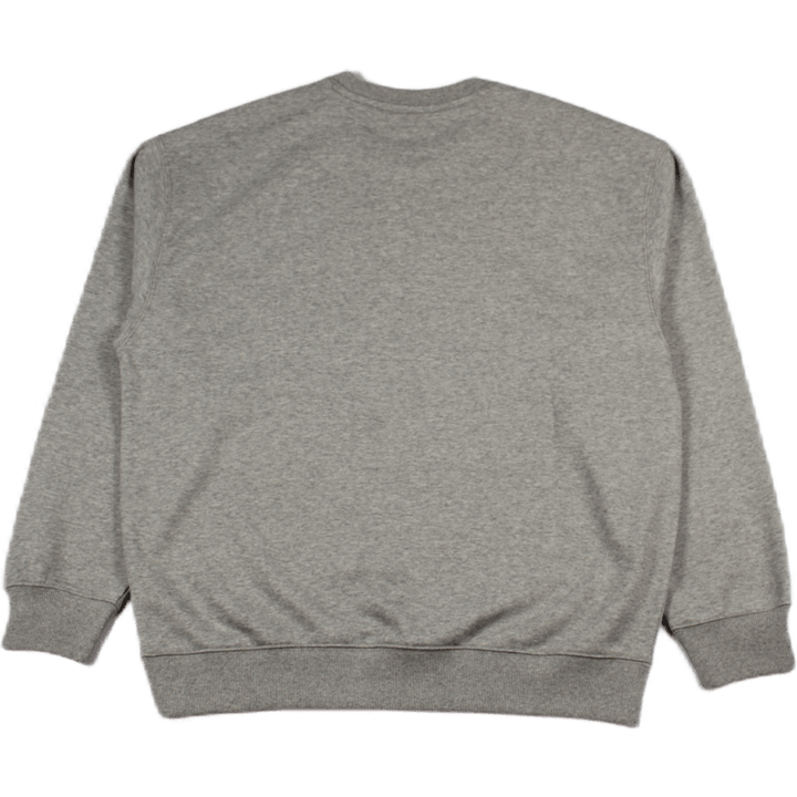 W' Script Embroidery Sweat 57/ Grey Heather / White