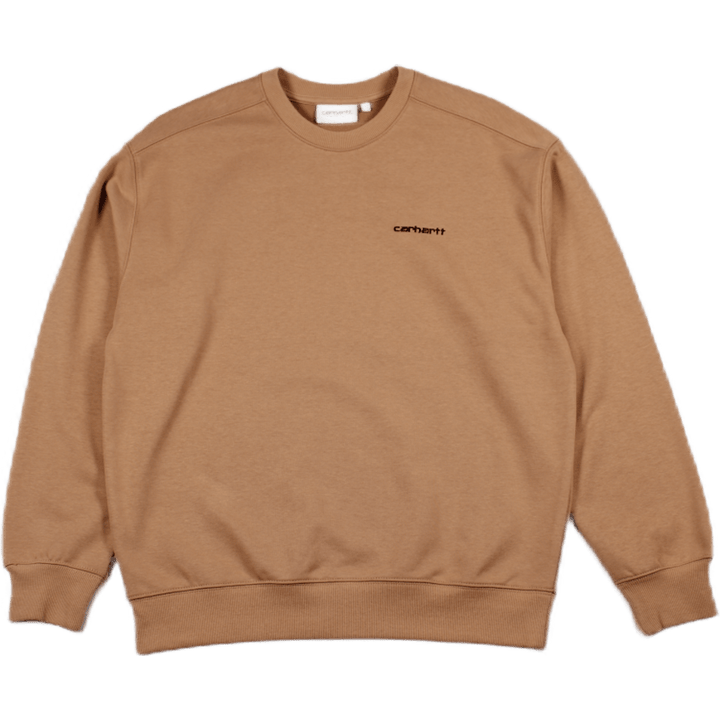 W' Script Embroidery Sweat 57/ Sediment / Black