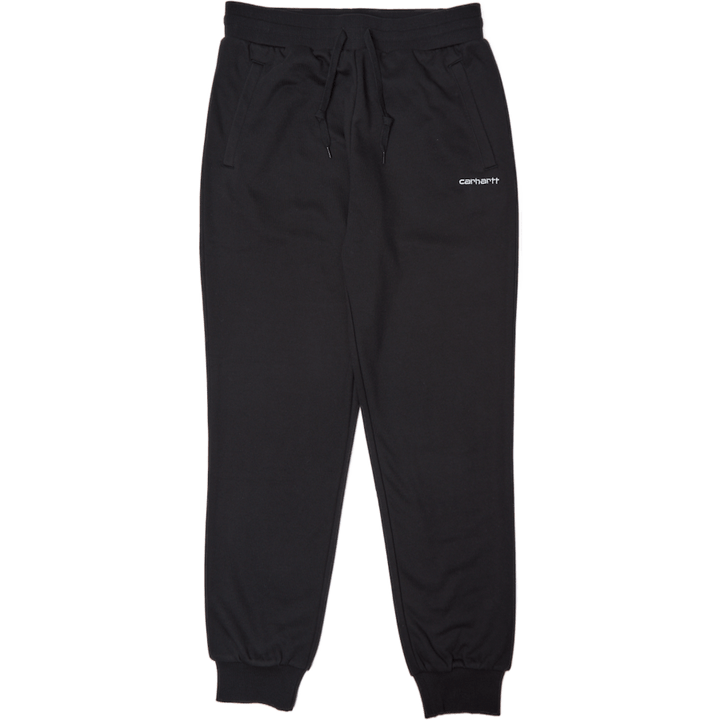 W' Script Embroidery Swt Pant  Black / White