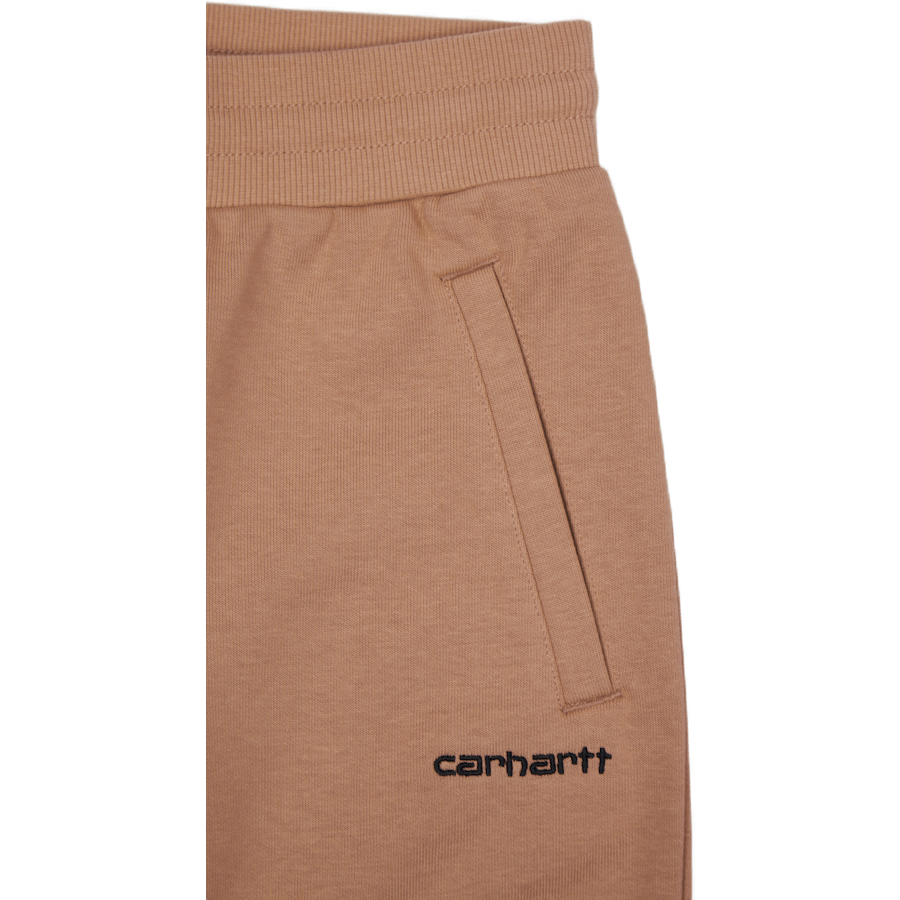 W' Script Embroidery Swt Pant  Sediment / Black