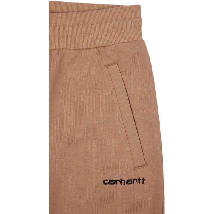 W' Script Embroidery Swt Pant  Sediment / Black