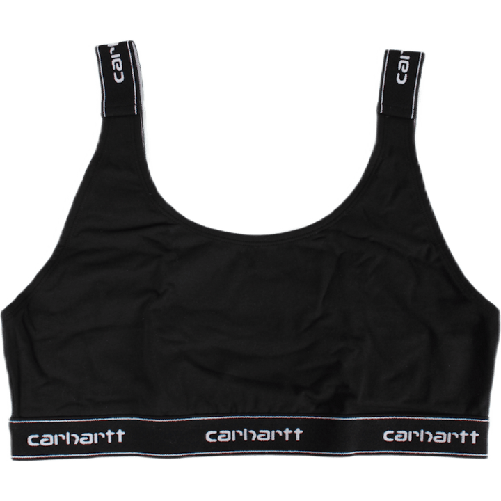 W' Script Top 93/7% Cotton/ela Black / White