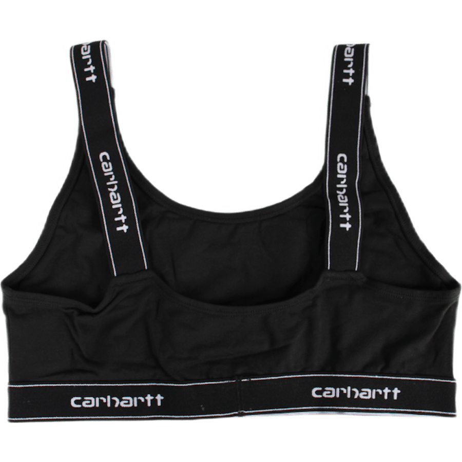 W' Script Top 93/7% Cotton/ela Black / White