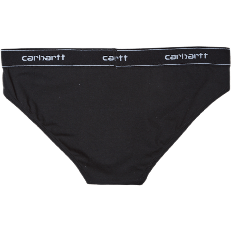 W' Script Brief 93/7% Cotton/e Black / White