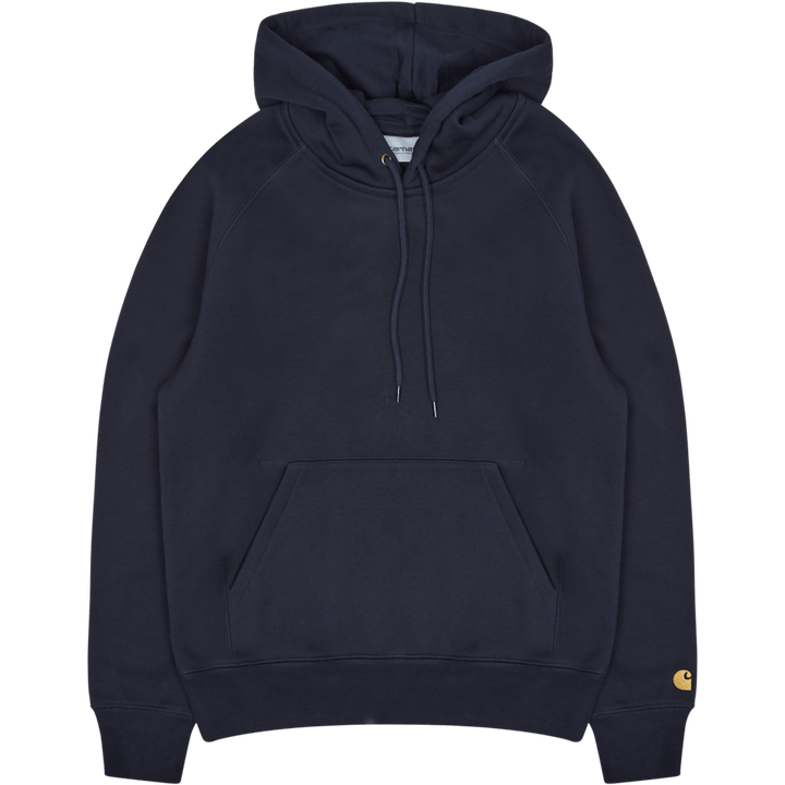 Sweat à capuche Chase en coton/polyester bleu marine foncé / or