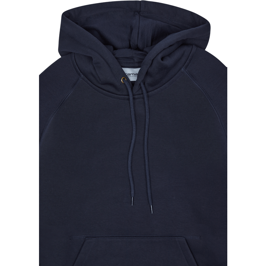 Sweat à capuche Chase en coton/polyester bleu marine foncé / or