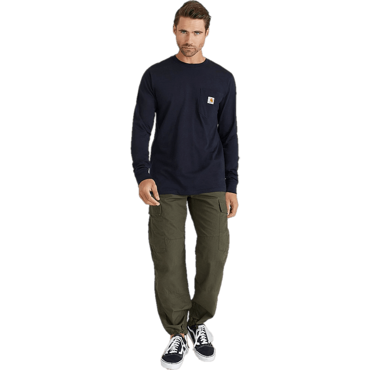 L/s Pocket T-shirt Cotton Sing
