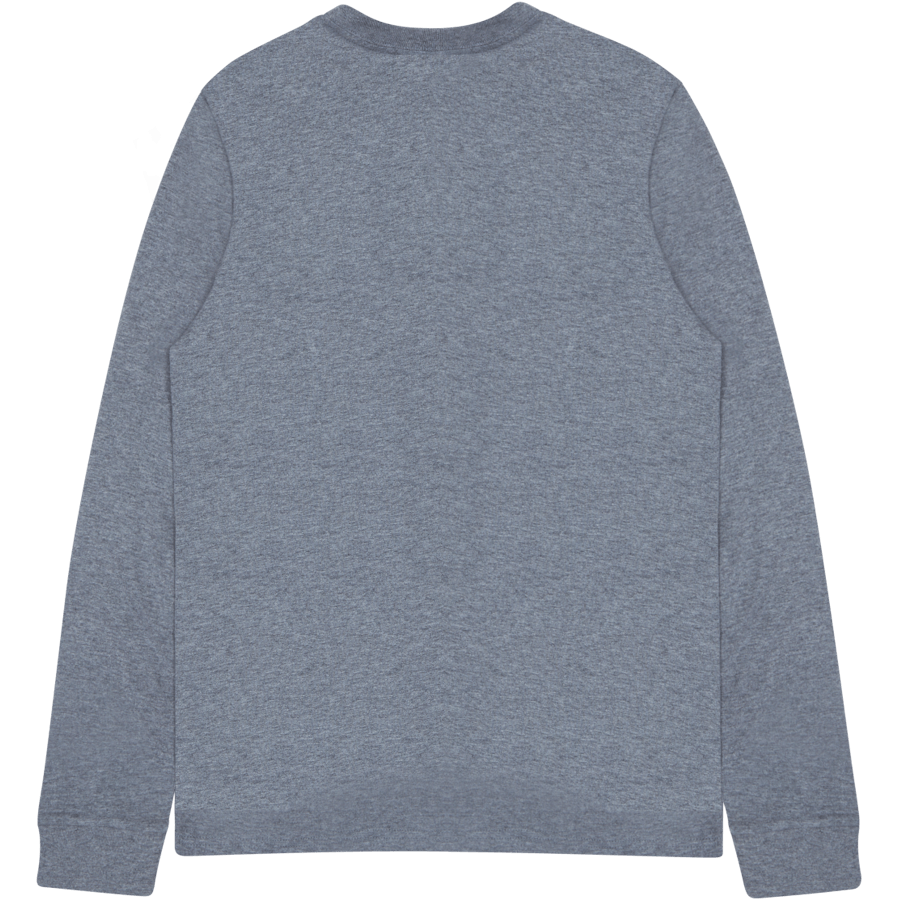 L/s Pocket T-shirt Cotton Sing Dark Grey Heather