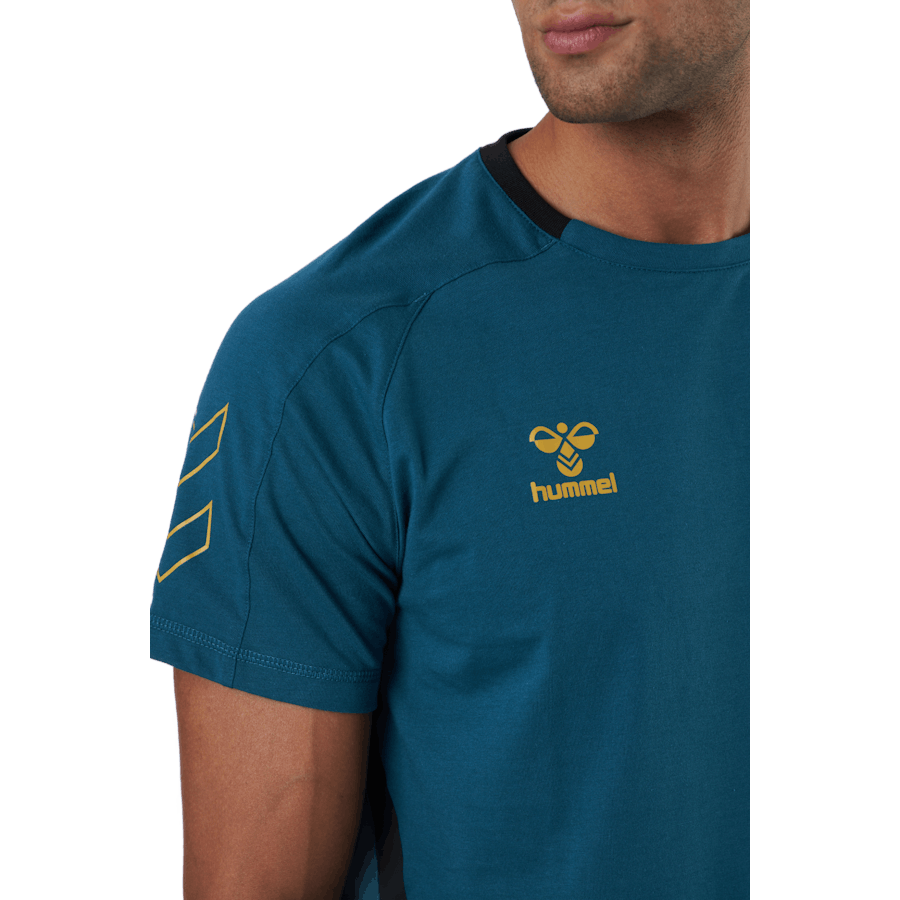 Hmlcima Xk T-shirt S/s Blauw Koraal