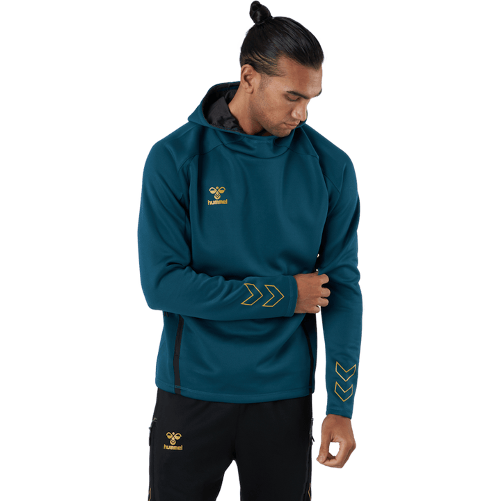 Hmlcima Xk Hoodie Blue Coral