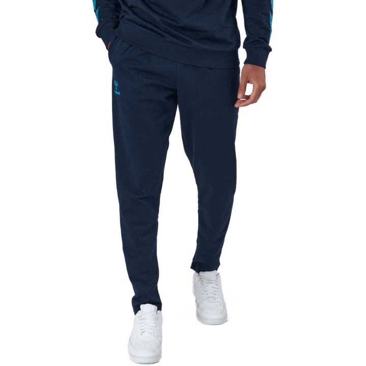 Hmlaction Byxor i bomull Svart Iris/atomic Blue