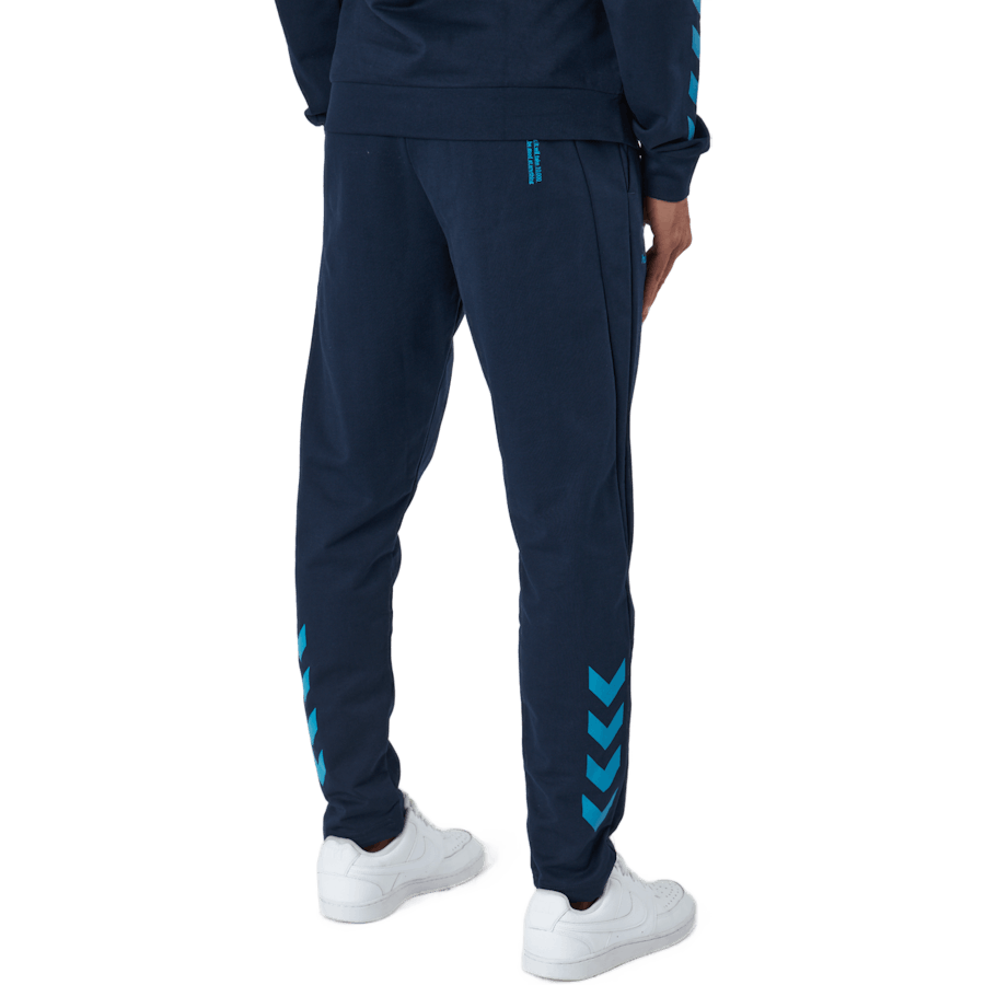Hmlaction Byxor i bomull Svart Iris/atomic Blue