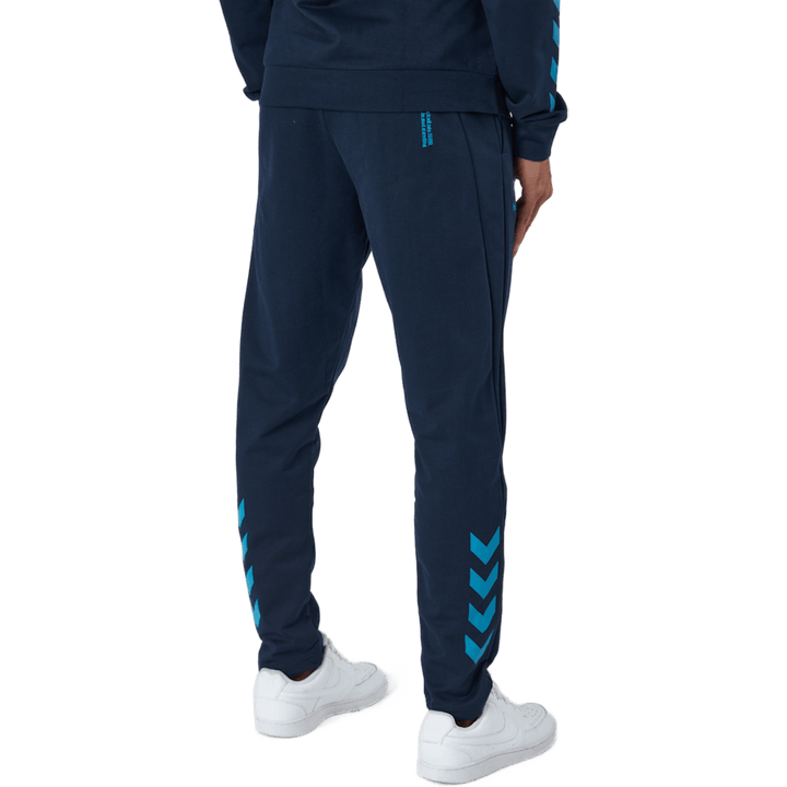 Hmlaction Byxor i bomull Svart Iris/atomic Blue