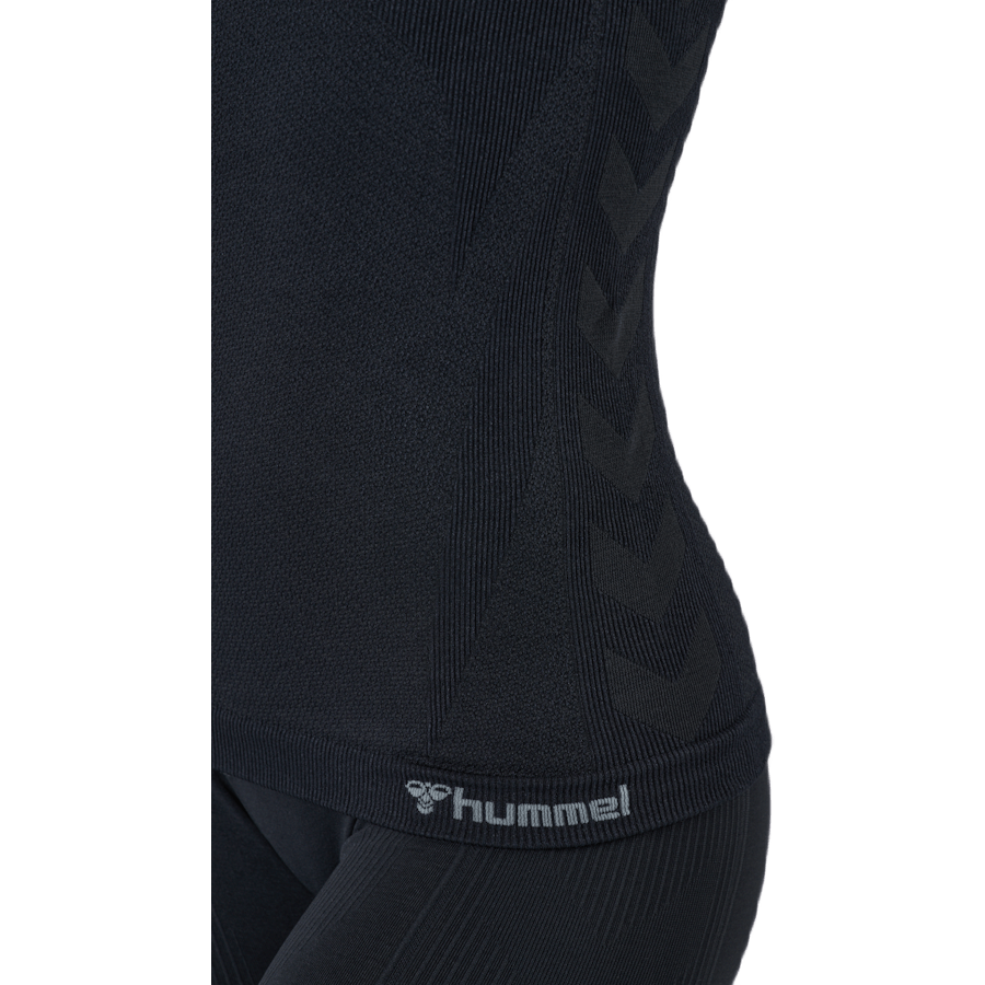 Hmlclea Seamless Top Black Melange