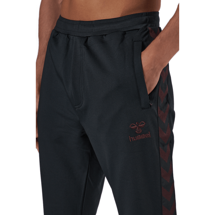 Hmlnathan 2.0 Tapered Pants Schwarz/Karamell