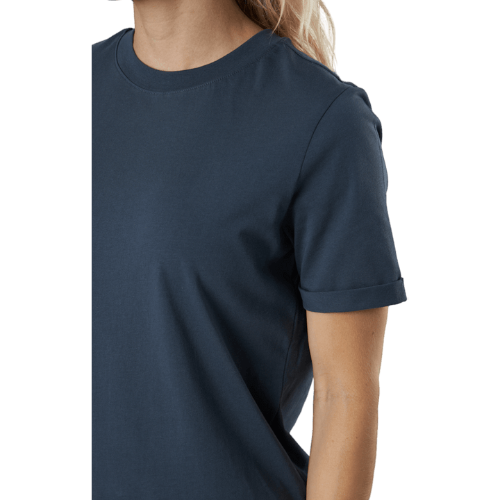Pcria Ss Fold Up Solid Tee Noo Ombre Blue