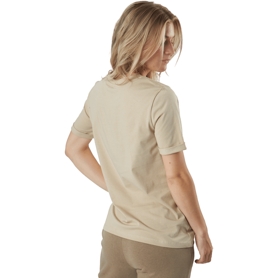 Pcria Ss Fold Up Solid Tee Noo White Pepper
