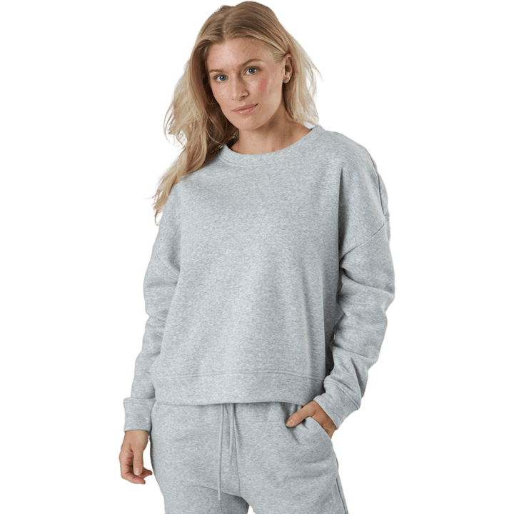 Pcchilli Ls Sweat Noos Bc Light Grey Melange