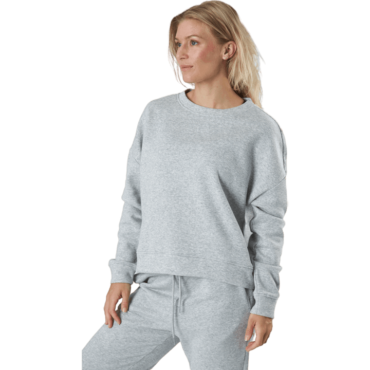 Pcchilli Ls Sweat Noos Bc Light Grey Melange
