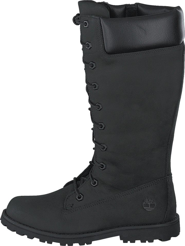Dívky Classic Tall Lace Up Wit Black