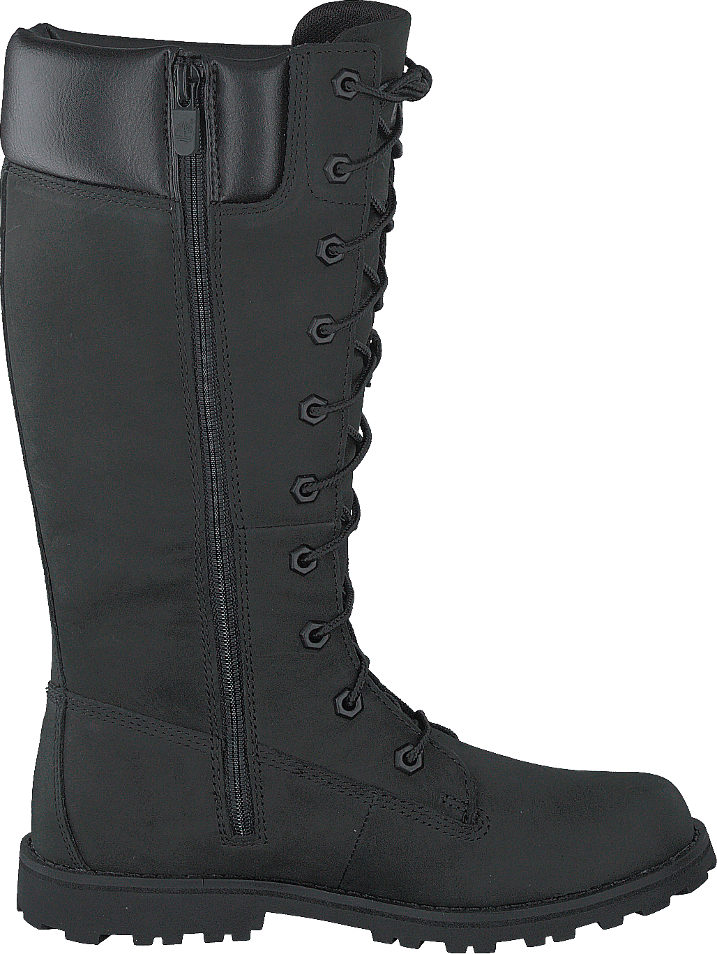 Dívky Classic Tall Lace Up Wit Black